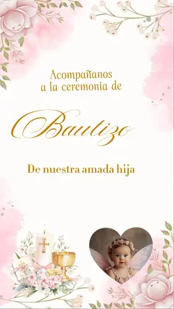 Invitación bautizo