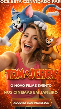 lá vem Tom e Jerry