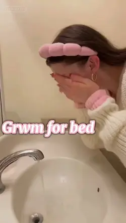 grwm for bed🧴☁️🌷