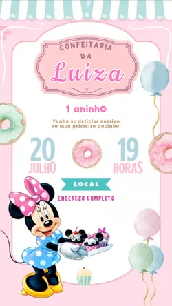 Convite Minnie 