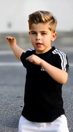 cute child dancing
