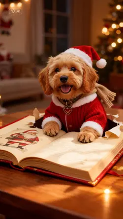 christmas book pet