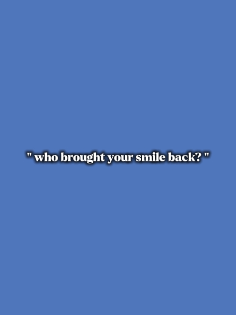 sourire?