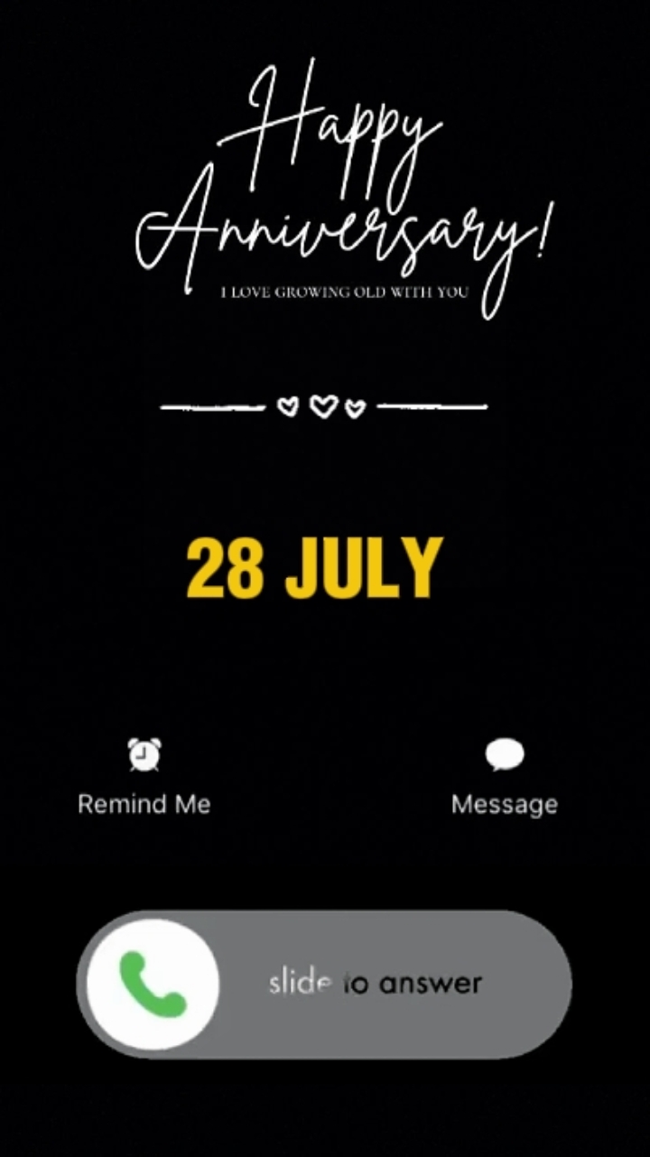 28 JULY ANNIV CALL 