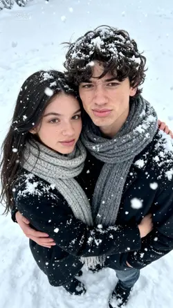 Winter couple