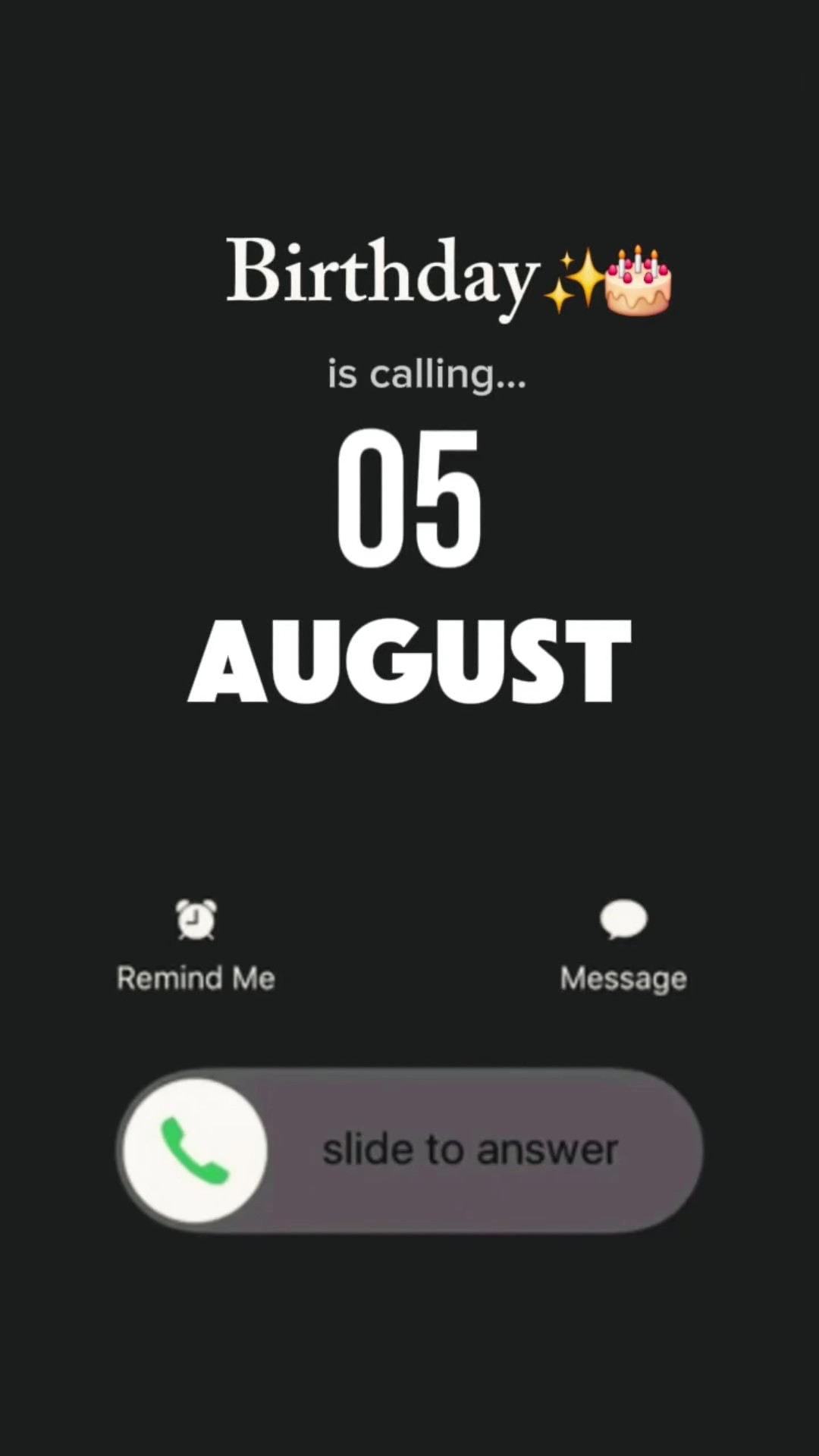 Birthday 05 August