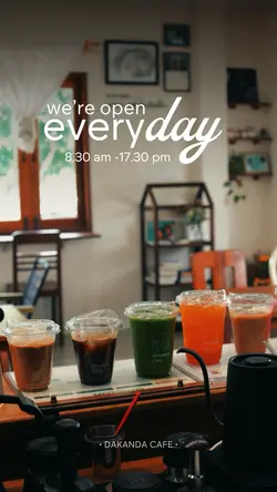 We open