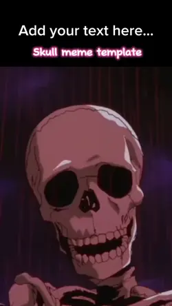 Skull meme template