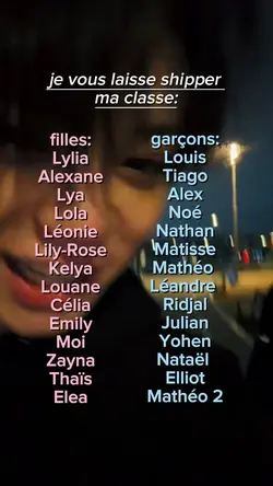 shippez ma classe !!