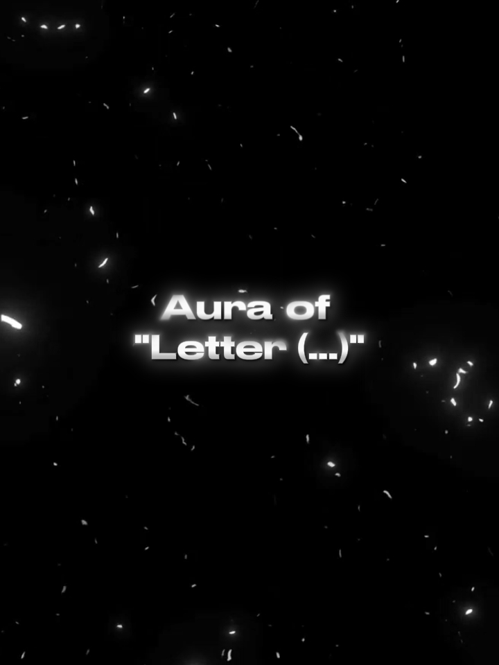 Aura of Letter Edit 