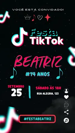 Convite Tiktok