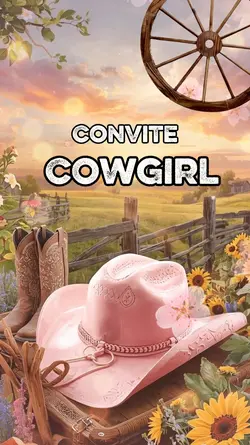 Convite Cowgirl 