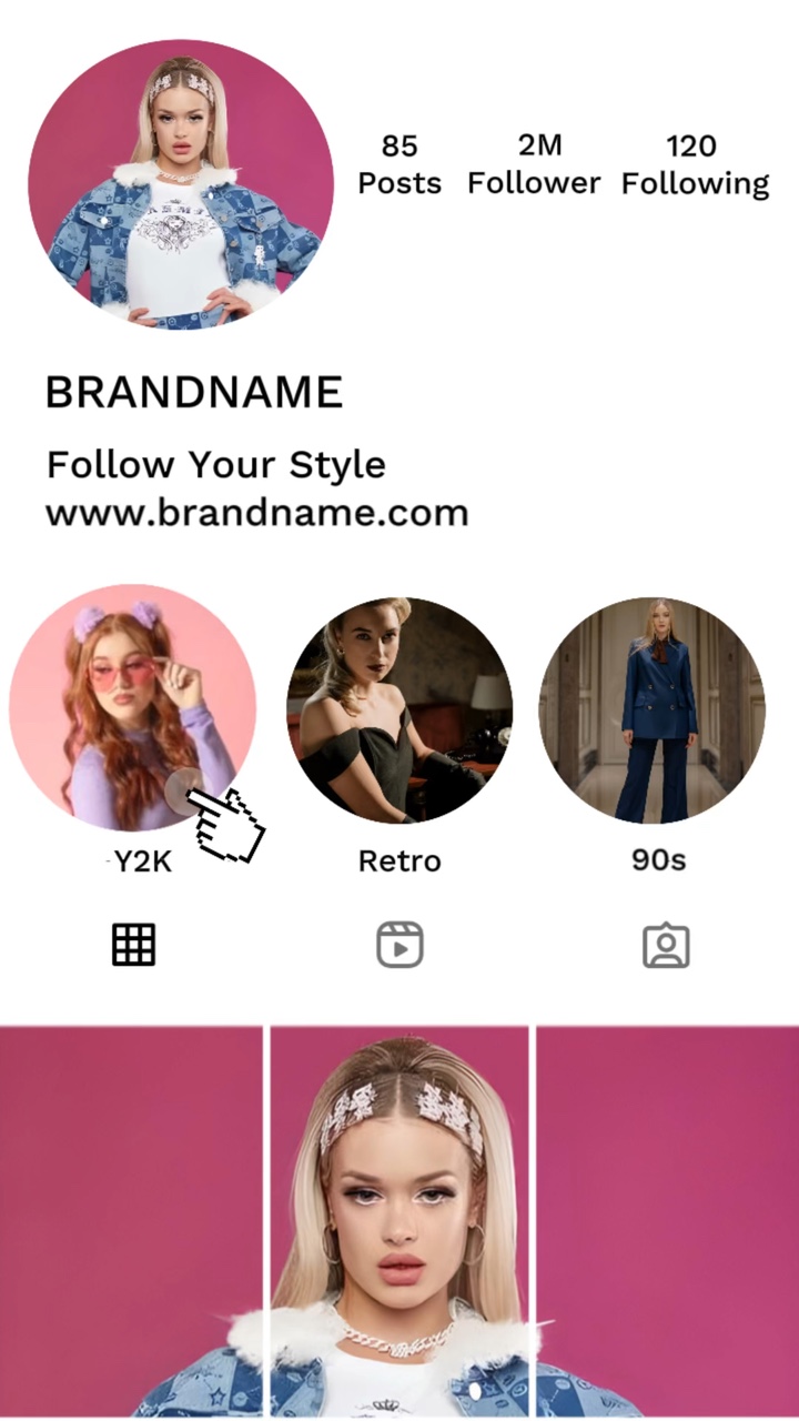 Estilo de moda Álbuns UI Estilo TikTok