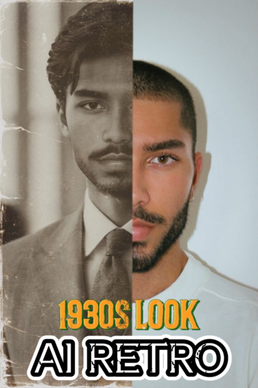 Ai look retrô dos anos 30 