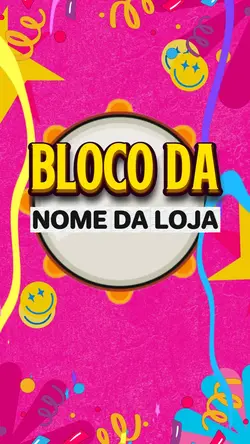bloco da sua loja
