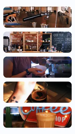 5 frames collage