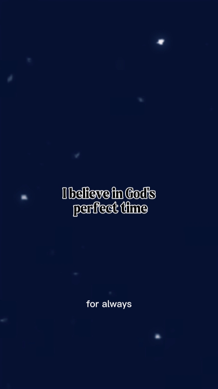 believe in Gods time
