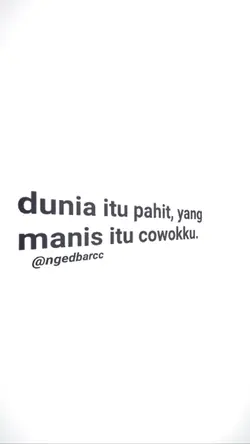 dunia itu pahit