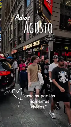 adios agosto