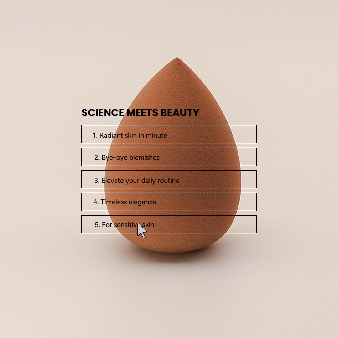 Exibição de produtos de beleza e cuidados pessoais