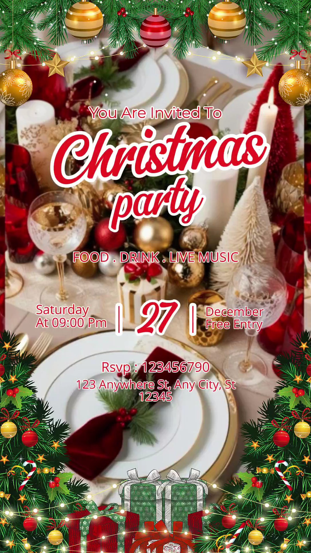 Invitación de Navidad