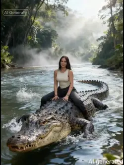 Ride on crocodile