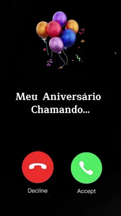 aniversário chamando