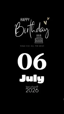 BIRTHDAY 06 JULY