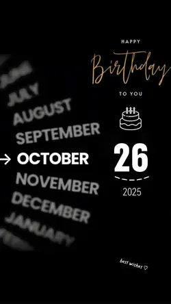 hbd 26 october 2025