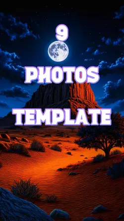 9 Photos Template 