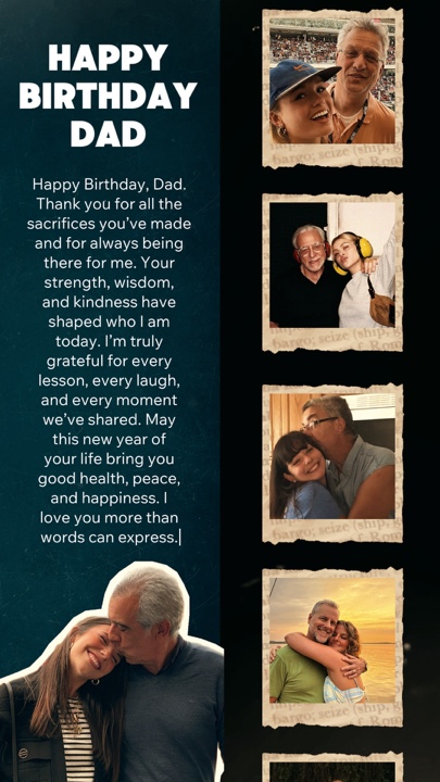 HAPPY BIRTHDAY DAD
