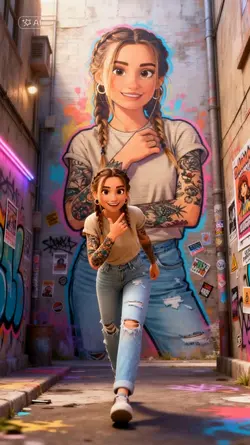 3D PIXAR GRAFFITI