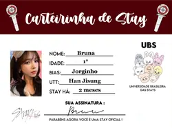 Carteirinha de stay!