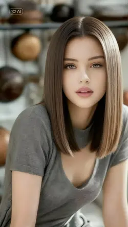 Long bob hair effect