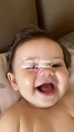 Feliz 9 meses filha