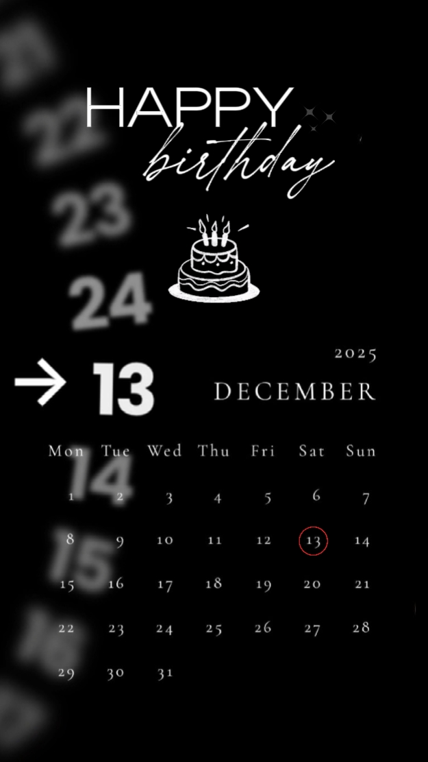 HBD 13 Aralık 