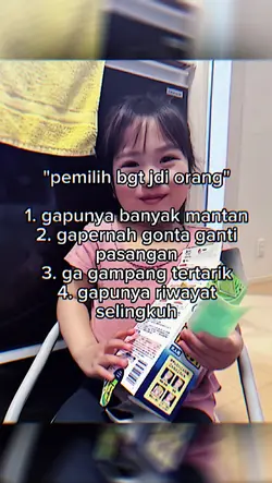 pemilih bgt jdi orng