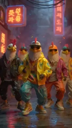 Chicken banana dance