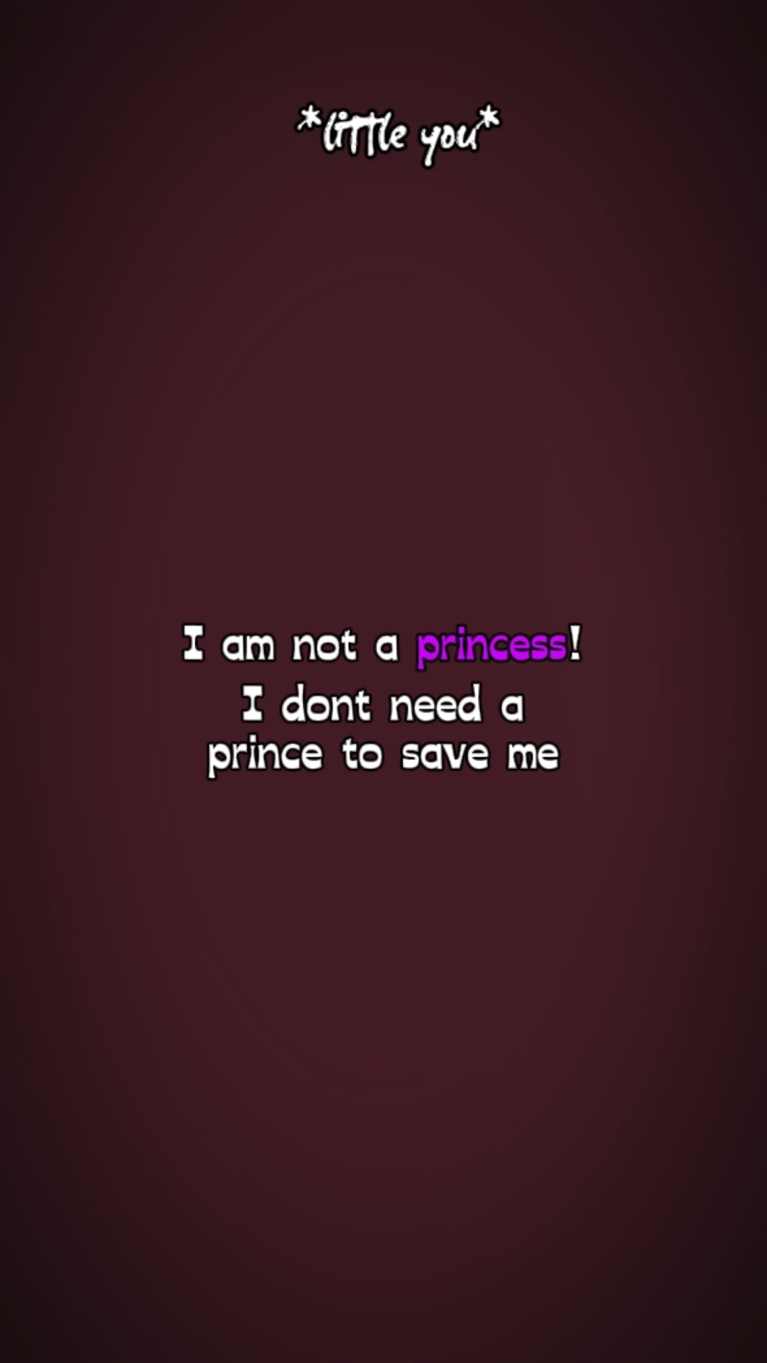 I am not a princess