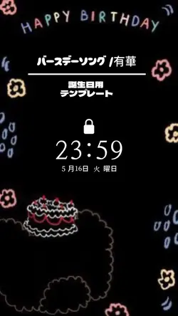 バースデーソング /有華 (ﾘｸｴｽﾄ)