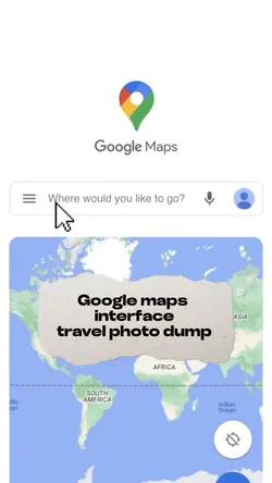 Google maps trip