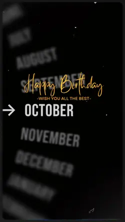 BIRTHDAY OCTOBER
