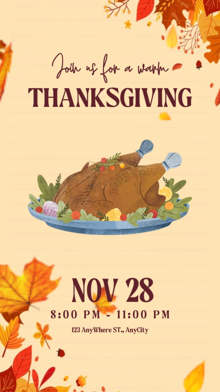 Annonces de Thanksgiving