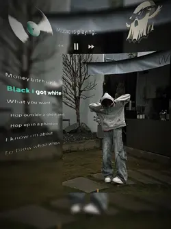 black I got white