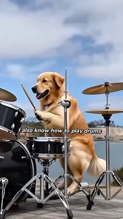 Pet play drums