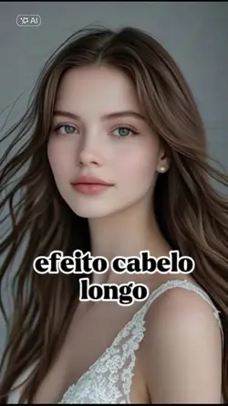 efeito cabelo longo 