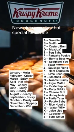 Donut Nicknames