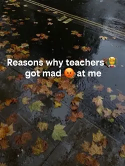 I‘m so sorry teacher