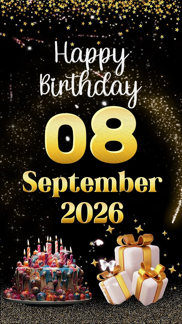 HBD 08 de setembro de 2026