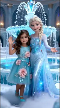 with Elsa frozen